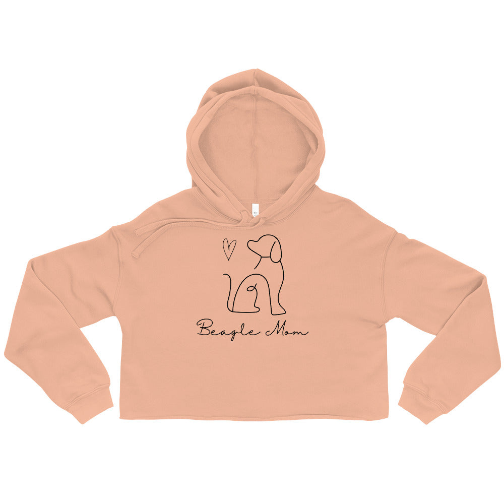 Beagle Mom Crop Hoodie