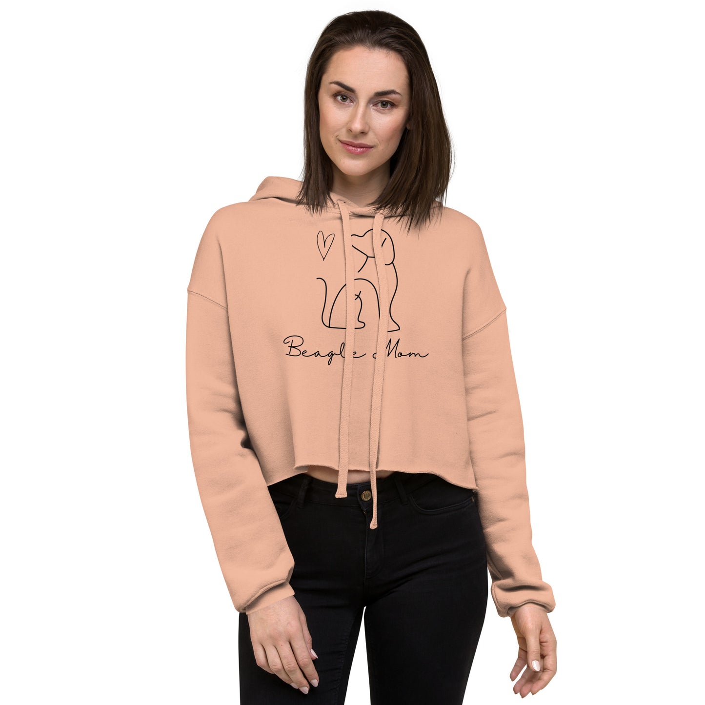 Beagle Mom Crop Hoodie